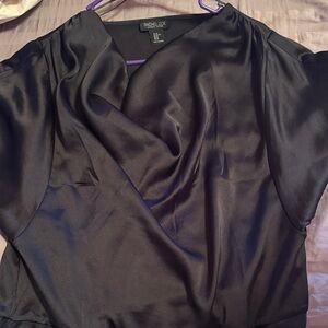 Rachel Zoe Midnight Satin Top